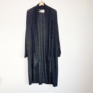 Saturday Sunday Anthropologie Waterfall Long Duster Cardigan Gray Size XS